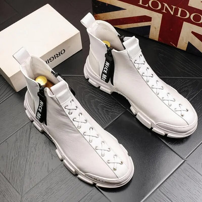 UUS Hip hops Meeste hingavad tossud Vulcanize Saapad Meeste kollane must Võrk vabaaja saapad Tenis Masculino Zapatos Hombre A32