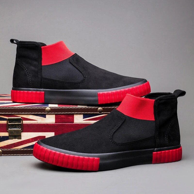 2024 m. Laisvalaikiai Batai Vyras Pavasaris Nauja Mada Laisvalaikio Vyriški Kulkšnies Chelsea Batai Vyriški Batai Zomšiniai Odiniai Slydimo ant Motociklo Vyriški Batai