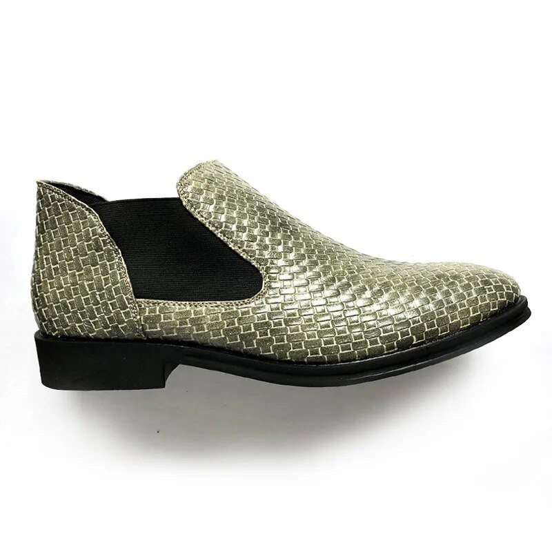 Pletene muške kožne čizme za 2022. Visokokvalitetne muške gležnjeve Visoke modne ležerne čizme Muške vinage klasične haljine Chelsea čizme