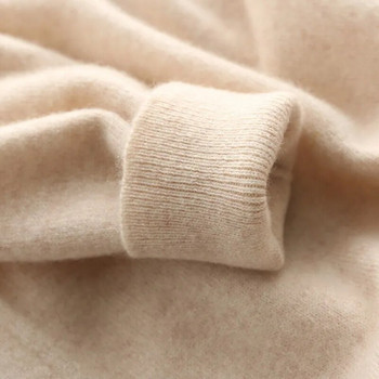 Ανδρικό κασμιρένιο πουλόβερ ζεστό πουλόβερ V λαιμόκοψη Φθινοπωρινό χειμωνιάτικο μπλουζάκι Αντρικό μάλλινο πλεκτό πουκάμισο πουκάμισο με κάτω μέρος Plus Size