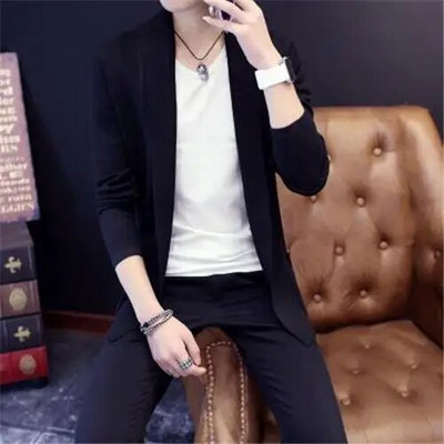 Rudens žiemos laisvalaikio mados megztinis „Homme“ vienspalvis mezgimo paltas „Hombre“ viršutinis vyriškas universalus apatinis drabužis Vyriški drabužiai