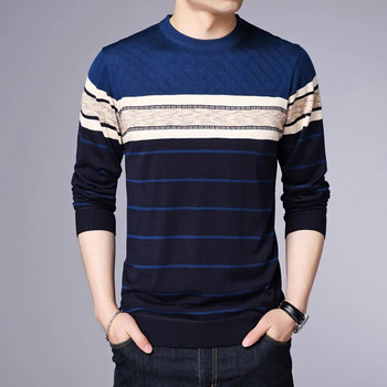 Ανδρικό μπλουζάκι με μακρυμάνικο πουλόβερ για άνοιξη και φθινόπωρο