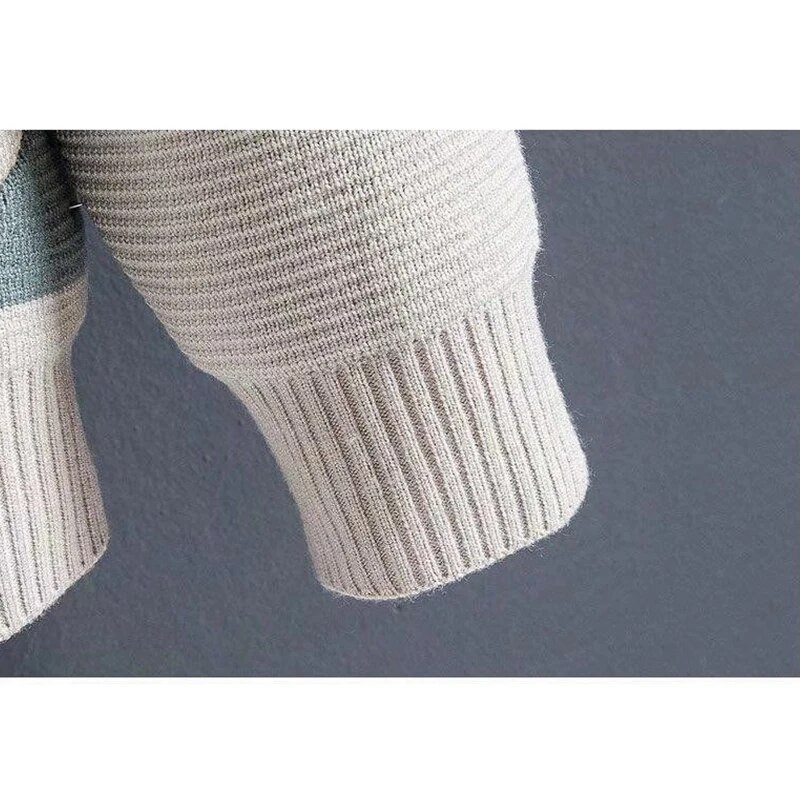 Rudens ziema vīriešu korejiešu modes raibs džemperis kabatas džemperis Homme vienkāršs trikotāžas mētelis vīriešu virsdrēbes augšā Hombre