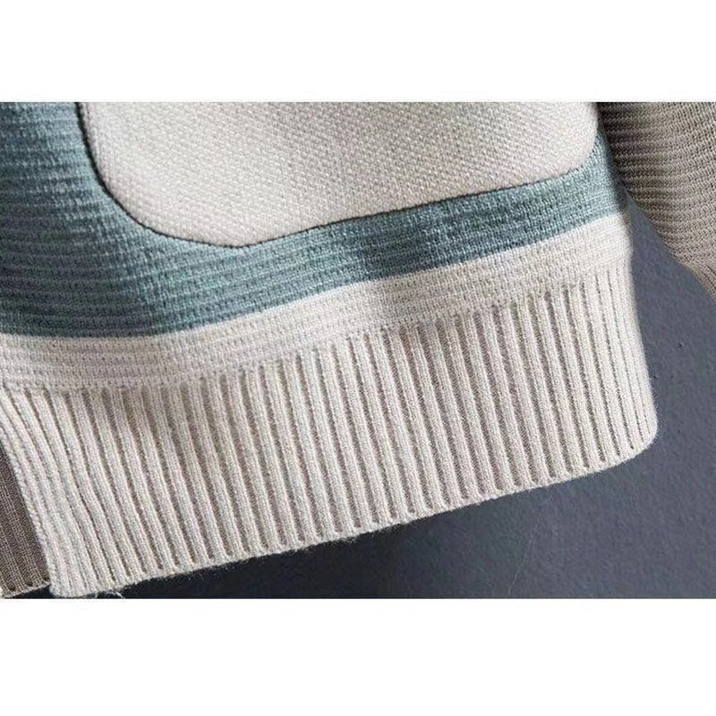 Rudens ziema vīriešu korejiešu modes raibs džemperis kabatas džemperis Homme vienkāršs trikotāžas mētelis vīriešu virsdrēbes augšā Hombre