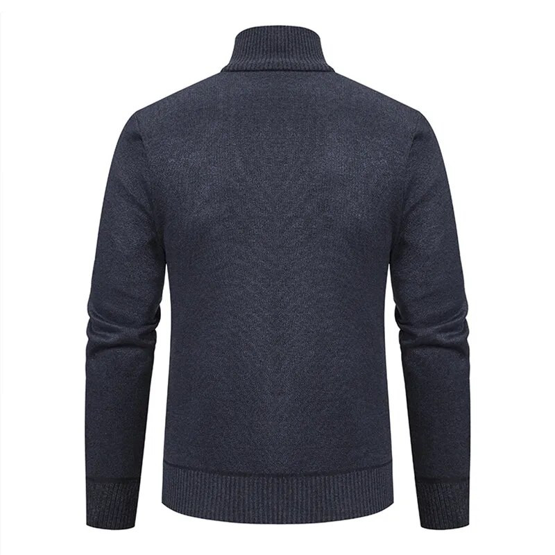 Φθινοπωρινή χειμερινή ανδρική ζακέτα γιακάς πλεκτό πουλόβερ ανδρικό επαγγελματικό casual ζεστό πουλόβερ πλεκτό πανωφόρι ανδρικές ζακέτες