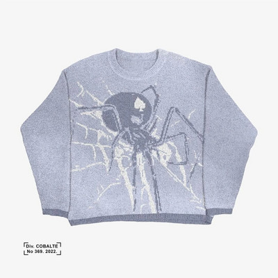 Vyriški megztiniai Megztiniai voratinkliai Stripes Moteriški megzti gatvės drabužiai Mergaitė Oversized Harajuku Gothic Trikotažas Vyriški drabužiai