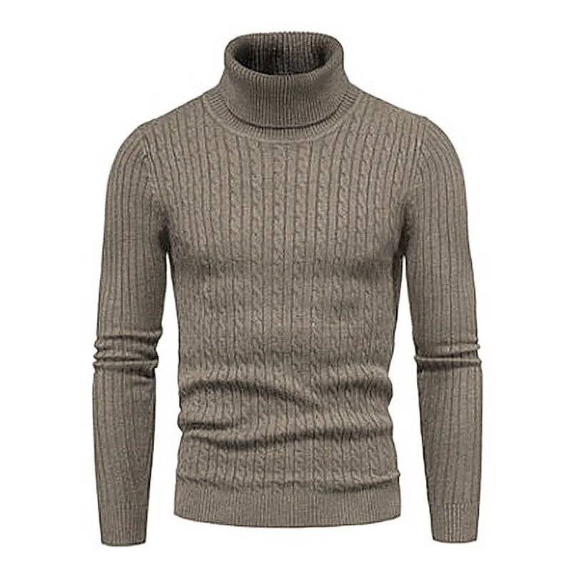Φθινοπωρινό και Χειμωνιάτικο ζιβάγκο Ζεστή μόδα μονόχρωμο πουλόβερ Ανδρικό πουλόβερ Λεπτό πουλόβερ ανδρικό πλεκτό πουλόβερ πουκάμισο με κάτω