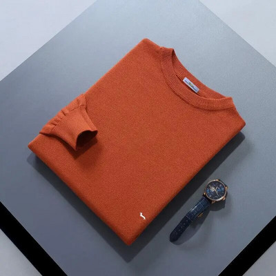 Vyriški rudens žieminiai megztiniai ilgomis rankovėmis O formos iškirpte Megztinis Siuvinėjimas Minkšti Harmont megztiniai megztiniai Blaine Vyriški megztiniai