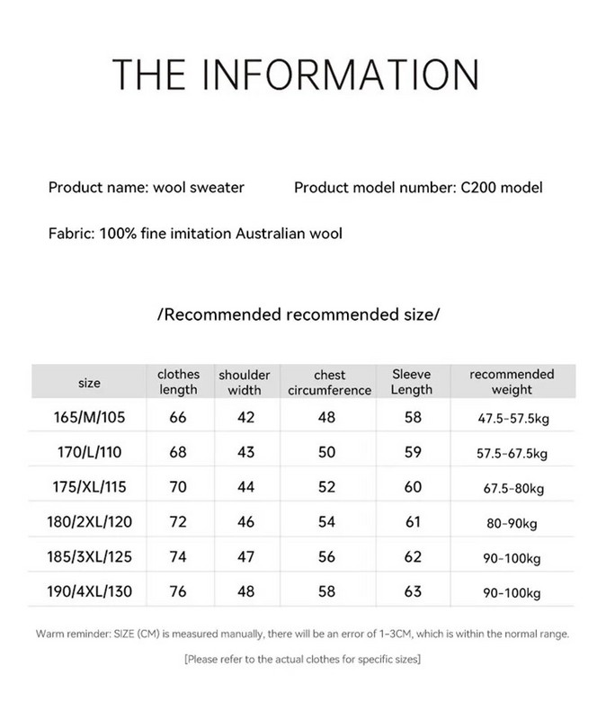 Jednobojni džemper od imitacije kašmira za mušku zimu, široki džemper s polu visokim ovratnikom, zadebljana topla modna muška pletenina