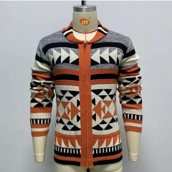 Χειμερινή ανδρική πλεκτή ζακέτα Αντρική μόδα πουλόβερ Casual παλτό Ανδρικό ζεστό μπουφάν Πλεκτό φούτερ ζακέτα Slim jumper Αντρικά ρούχα