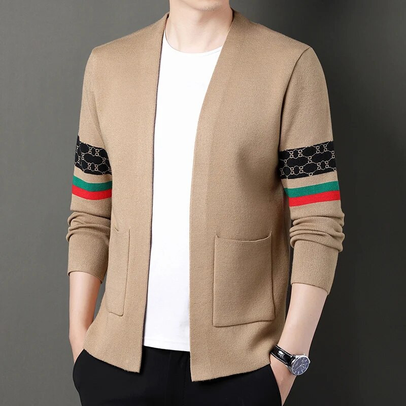 Jauns rudens ziemas dizaineru zīmols luksusa modes trikotāžas jakas Džemperis vīriešu ikdienas moderns mēteļi jaka vīriešu apģērbi
