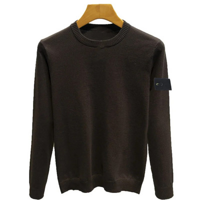 Ziemas zīmols 2023, jauns vīriešu dizaineru džemperi, vienkrāsains bruņurupucis, silts, plāns korejiešu džemperis, trikotāžas džemperis