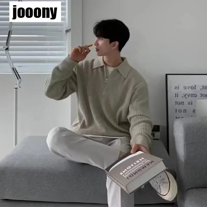 Naujas Žieminis Vyriškas megztinis Laisvalaikis megztinis megztinis Drabužiai Megztiniai Vyriški Lieknas apykakle Megzti megztiniai Vyriškas megztinis su puse užtrauktuku