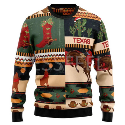 Cosplay Jõulud Inetu kampsun Multifilm Koer Kass Jõuluvana Tattoo Pikad Varrukad 3DPrint Sügis Talvine Pullover Harajuku Casual 15