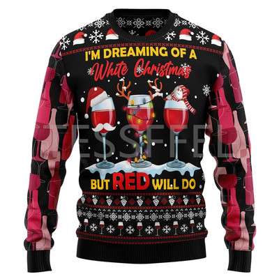 Cosplay Jõulud Inetu kampsun Multifilm Koer Kass Jõuluvana Tattoo Pikad Varrukad 3DPrint Sügis Talvine Pullover Harajuku Casual 15