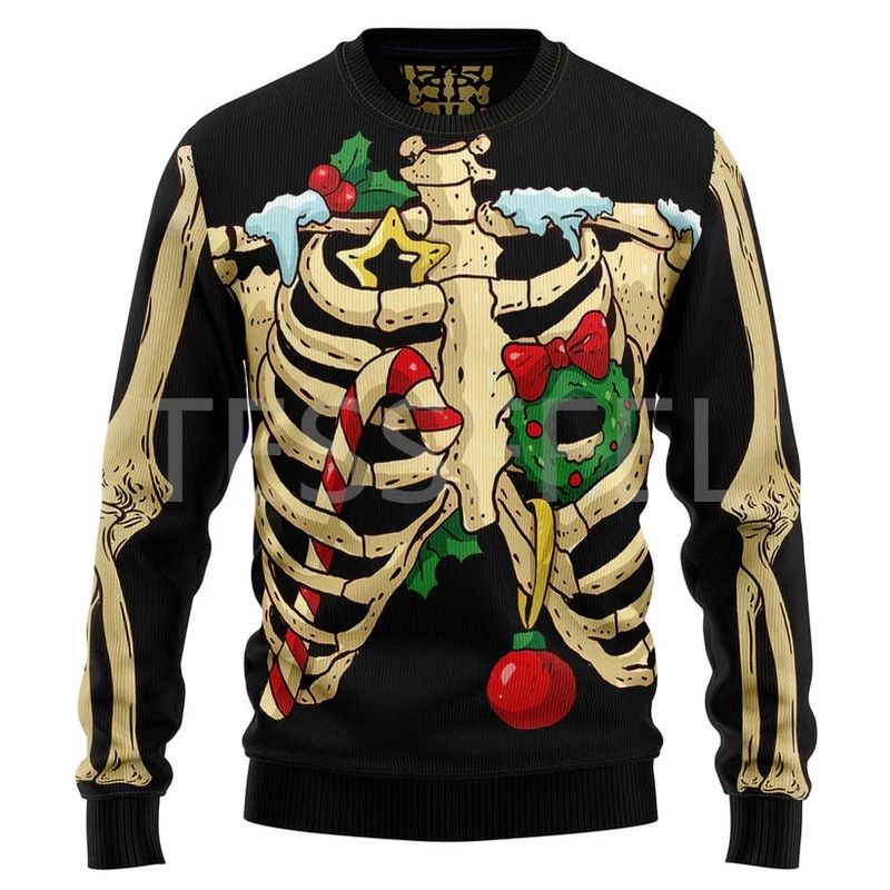 Cosplay Jõulud Inetu kampsun Multifilm Koer Kass Jõuluvana Tattoo Pikad Varrukad 3DPrint Sügis Talvine Pullover Harajuku Casual 15