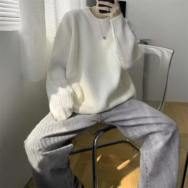 2023 m. rudens spalvos megztiniai megztiniai vyriški, 2023 m. rudens spalvos megztiniai, megzti Y2K megztiniai High Street Fashion Džemperiai Hombre