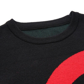 Моден пуловер в корейски стил Ново пристигане Есен Зима Тънък мъжки плетен пуловер Пуловер Тийнейджър мъжки пуловер с букви