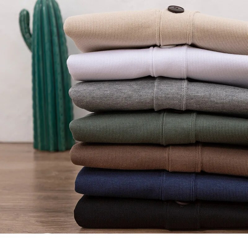 Επώνυμα πλεκτό πουλόβερ ζακέτα φθινοπωρινό πέτρινο χειμερινό πουλόβερ με γιακά V 2023 Νέα κορεάτικη μόδα Unisex Νέο πουλόβερ μακρυμάνικο