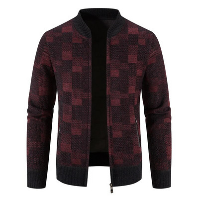 Meeste talve paksem soe püstkraega kardiganid kvaliteetsed meeste kampsunid sviitrid Slim FIit vabaaja kampsunid jakid 3XL