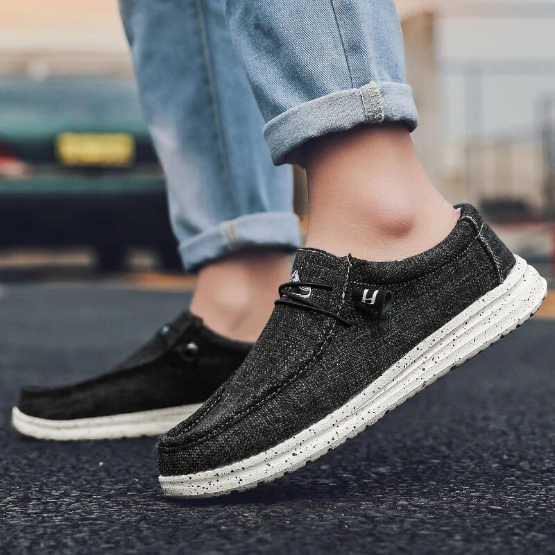 Επώνυμα ανδρικά παπούτσια casual τζιν Παπούτσια από καμβά ανδρικά βουλκανιζέ παπούτσια Breathable ανδρικά επίπεδα παπούτσια Υπαίθρια ελαφριά ανδρικά παπούτσια Loafers