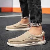 Ανδρικά παπούτσια casual καμβά αναπνεύσιμα Loafers Ανδρικά 2023 Ανδρικά άνετα παπούτσια για περπάτημα εξωτερικού χώρου Classic Loafers Ανδρικά αθλητικά παπούτσια καλοκαίρι