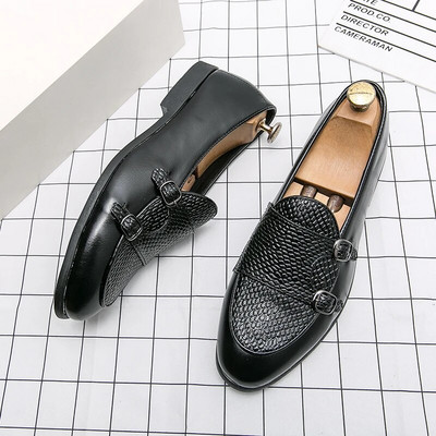 Επιχειρηματίες οδήγηση Loafers Μόδα παπούτσια Ανδρικά casual μοκασίνια Ανδρικά παπούτσια Επώνυμα Luxury Flat Munk παπούτσια Χειροποίητα ρετρό Mules