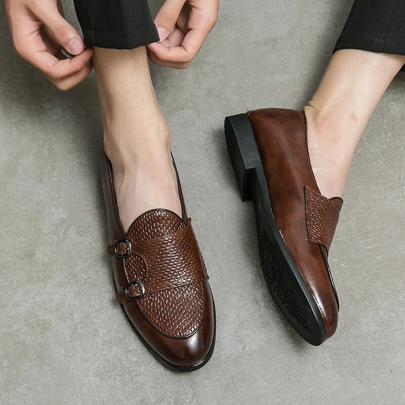 Επιχειρηματίες οδήγηση Loafers Μόδα παπούτσια Ανδρικά casual μοκασίνια Ανδρικά παπούτσια Επώνυμα Luxury Flat Munk παπούτσια Χειροποίητα ρετρό Mules