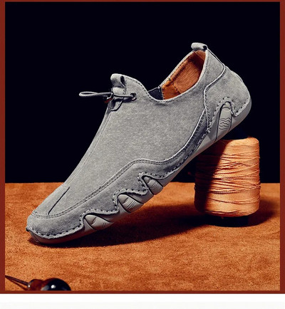 Ανδρικά δερμάτινα casual παπούτσια Αθλητικά παπούτσια Χαμηλό τοπ Άνετα ανδρικά παπούτσια Πολυτελή ντιζάιν Loafers Μοκασίνια παπούτσια για άνδρες