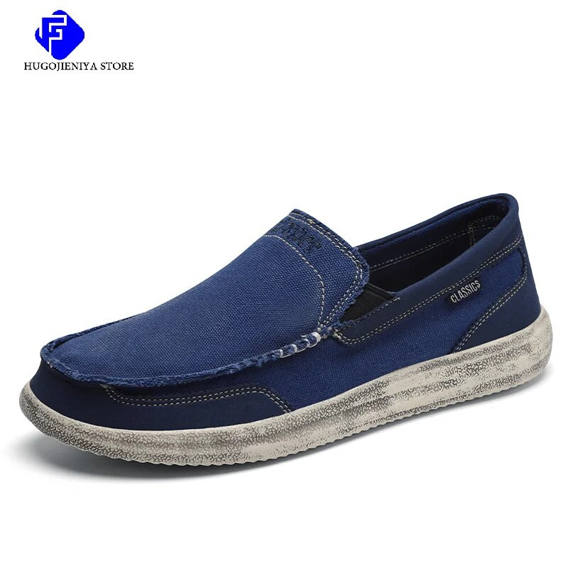 2023. aasta suvi, uued meeste lõuendist paadikingad välistingimustes kasutatavad kerged kabriolettidega libisevad jalanõud, mood, vabaaja rannajalatsid, suur suurus 48