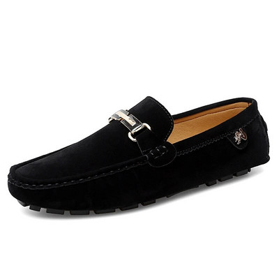 Elegantes Ανδρικά Loafers Μαλακά μοκασίνια Άνοιξη Φθινόπωρο Ανδρικά Δερμάτινα Ανδρικά παπούτσια Slip on Flat Ελαφρά παπούτσια οδήγησης Νέα παπούτσια Lazy