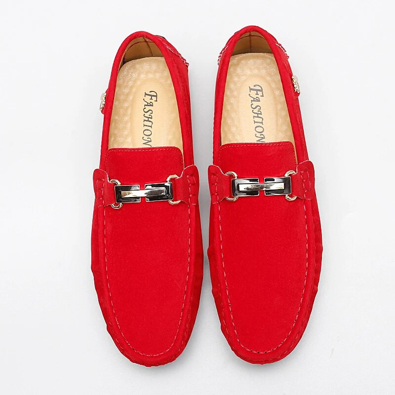 Elegantes Ανδρικά Loafers Μαλακά μοκασίνια Άνοιξη Φθινόπωρο Ανδρικά Δερμάτινα Ανδρικά παπούτσια Slip on Flat Ελαφρά παπούτσια οδήγησης Νέα παπούτσια Lazy