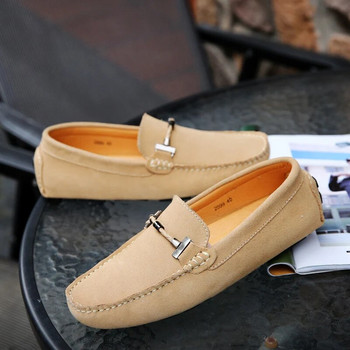 Νέα Ανδρικά Casual Παπούτσια Μόδα Suede Soft Men Loafers Μοκασίνια αναψυχής Slip σε Ανδρικά παπούτσια οδήγησης Lazy Shoe Handmade Flats Comfy