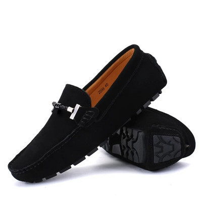 Νέα Ανδρικά Casual Παπούτσια Μόδα Suede Soft Men Loafers Μοκασίνια αναψυχής Slip σε Ανδρικά παπούτσια οδήγησης Lazy Shoe Handmade Flats Comfy