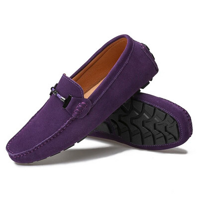 Νέα Ανδρικά Casual Παπούτσια Μόδα Suede Soft Men Loafers Μοκασίνια αναψυχής Slip σε Ανδρικά παπούτσια οδήγησης Lazy Shoe Handmade Flats Comfy