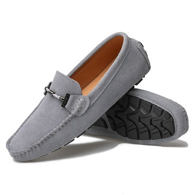Νέα Ανδρικά Casual Παπούτσια Μόδα Suede Soft Men Loafers Μοκασίνια αναψυχής Slip σε Ανδρικά παπούτσια οδήγησης Lazy Shoe Handmade Flats Comfy