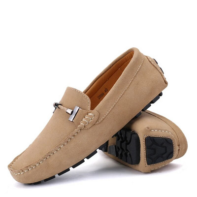 Νέα Ανδρικά Casual Παπούτσια Μόδα Suede Soft Men Loafers Μοκασίνια αναψυχής Slip σε Ανδρικά παπούτσια οδήγησης Lazy Shoe Handmade Flats Comfy