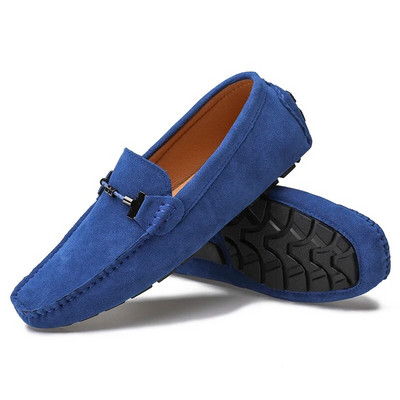 Νέα Ανδρικά Casual Παπούτσια Μόδα Suede Soft Men Loafers Μοκασίνια αναψυχής Slip σε Ανδρικά παπούτσια οδήγησης Lazy Shoe Handmade Flats Comfy