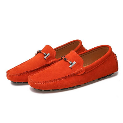 Νέα Ανδρικά Casual Παπούτσια Μόδα Suede Soft Men Loafers Μοκασίνια αναψυχής Slip σε Ανδρικά παπούτσια οδήγησης Lazy Shoe Handmade Flats Comfy