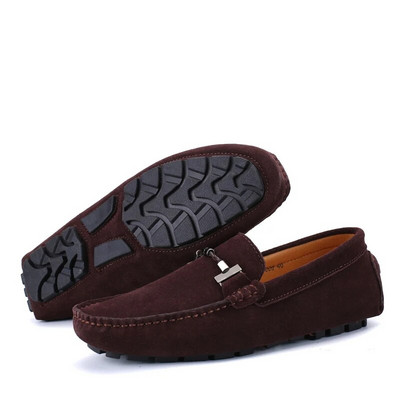Νέα Ανδρικά Casual Παπούτσια Μόδα Suede Soft Men Loafers Μοκασίνια αναψυχής Slip σε Ανδρικά παπούτσια οδήγησης Lazy Shoe Handmade Flats Comfy