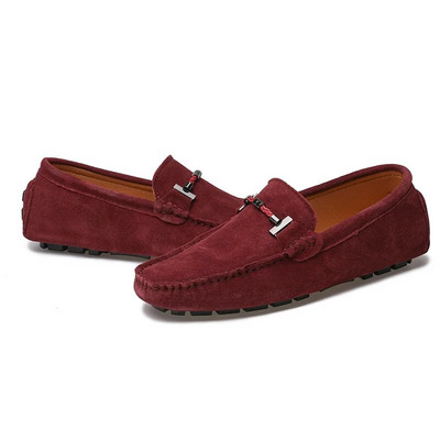 Νέα Ανδρικά Casual Παπούτσια Μόδα Suede Soft Men Loafers Μοκασίνια αναψυχής Slip σε Ανδρικά παπούτσια οδήγησης Lazy Shoe Handmade Flats Comfy
