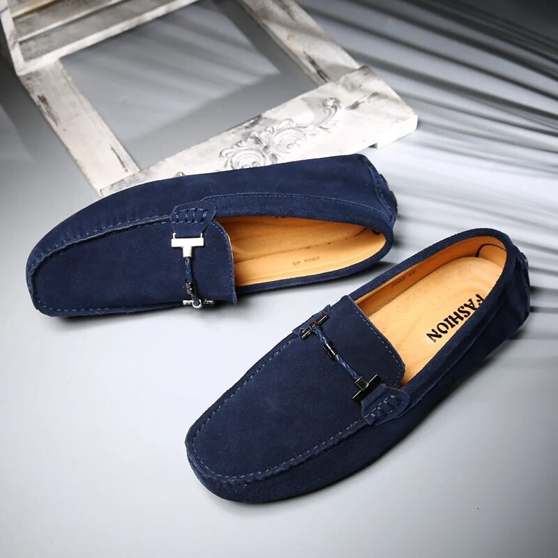 Νέα Ανδρικά Casual Παπούτσια Μόδα Suede Soft Men Loafers Μοκασίνια αναψυχής Slip σε Ανδρικά παπούτσια οδήγησης Lazy Shoe Handmade Flats Comfy