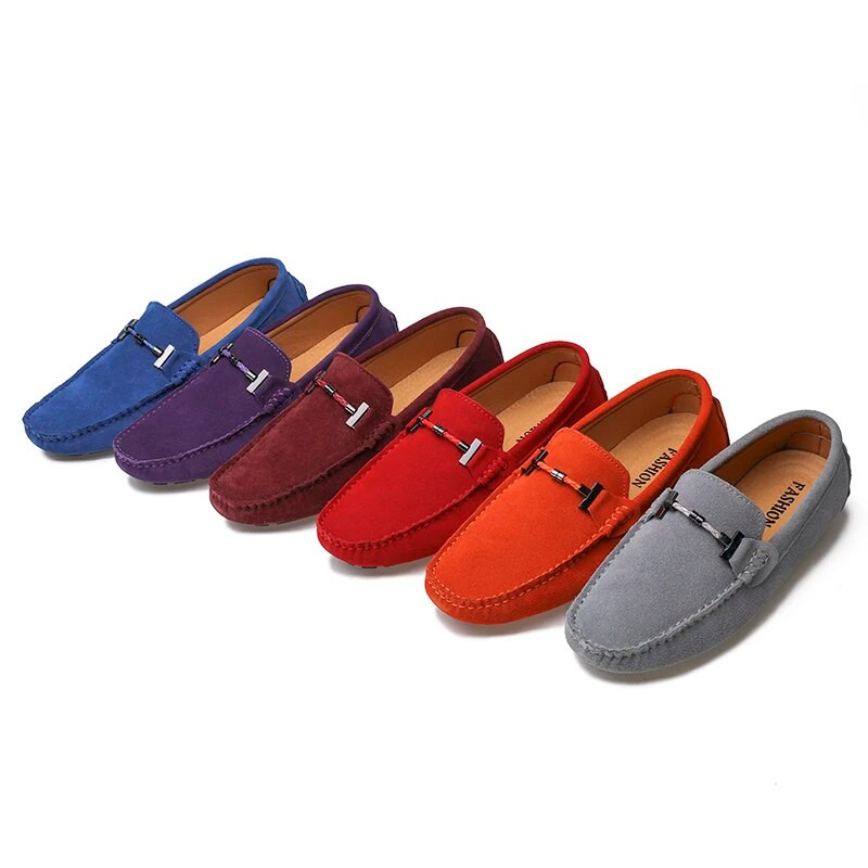 Νέα Ανδρικά Casual Παπούτσια Μόδα Suede Soft Men Loafers Μοκασίνια αναψυχής Slip σε Ανδρικά παπούτσια οδήγησης Lazy Shoe Handmade Flats Comfy
