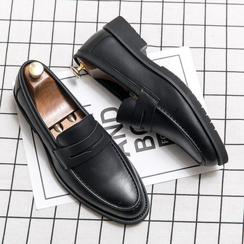 Κλασικό ανδρικό άνετο slip σε βρετανικού τύπου παπούτσια Ανδρικά casual δερμάτινα παπούτσια Ανδρικά νυφικά Loafers Ανδρικά ελαφριά