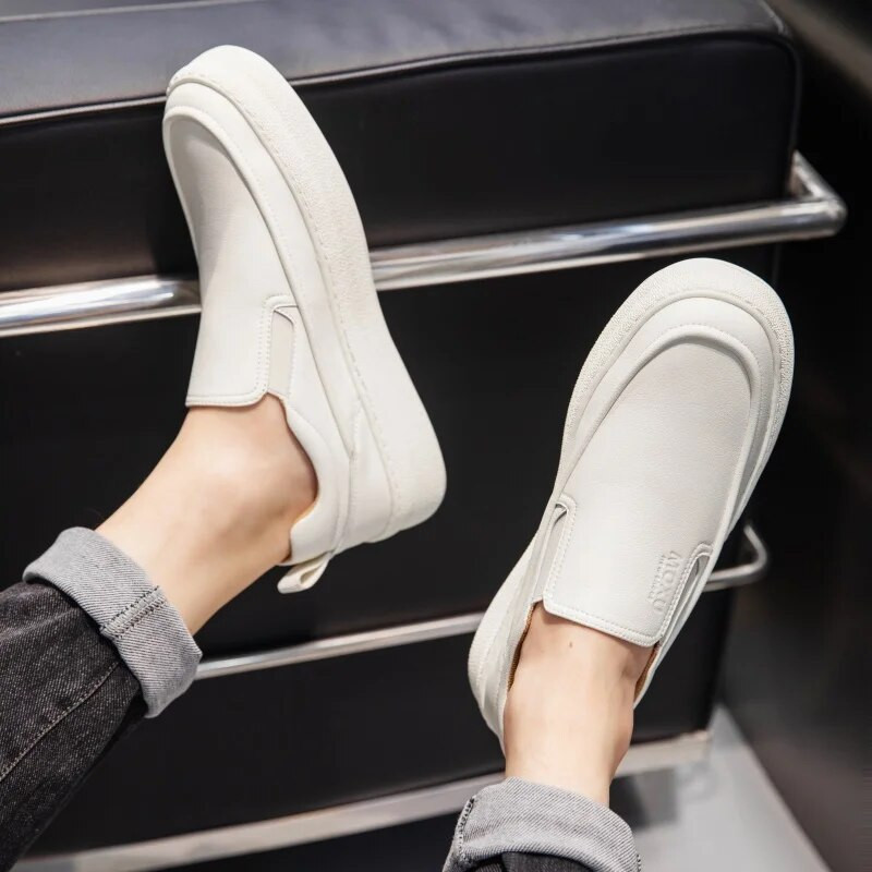 Ανδρικά Loafers με χοντρό κάτω μέρος Casual Παπούτσια Αναπνεύσιμα Ανδρικά πάνινα παπούτσια Ελαφριά παπούτσια για περπάτημα εξωτερικού χώρου Ελεύθερα παπούτσια για περπάτημα