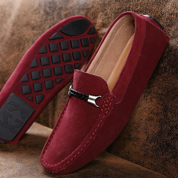 Ανδρικά παπούτσια Casual Fashion Suede Ανδρικά Χειροποίητα Ανδρικά Loafers Μοκασίνια Slip on Flat Ελαφρύ, ελεύθερος περίπατος