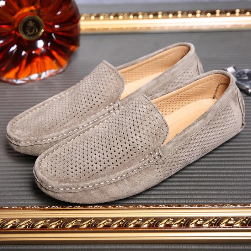 Seemisnahast kingad Meeste elegantsed vaba aja jalutuskäik mokassiinid Meeste jalanõud Meeste jalanõud vabaaja paadikingad Käsitsi valmistatud jalatsid hingavad