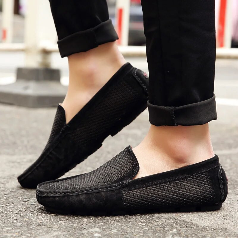 Seemisnahast kingad Meeste elegantsed vaba aja jalutuskäik mokassiinid Meeste jalanõud Meeste jalanõud vabaaja paadikingad Käsitsi valmistatud jalatsid hingavad