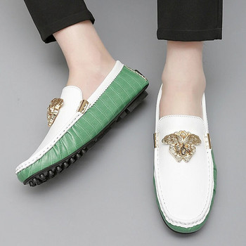 Луксозни мокасини Мъжки дамски размер 35~48 Дизайнерски мокасини за шофиране Висококачествени обувки с равни обувки за мъже с приплъзване