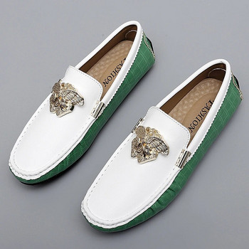 Луксозни мокасини Мъжки дамски размер 35~48 Дизайнерски мокасини за шофиране Висококачествени обувки с равни обувки за мъже с приплъзване